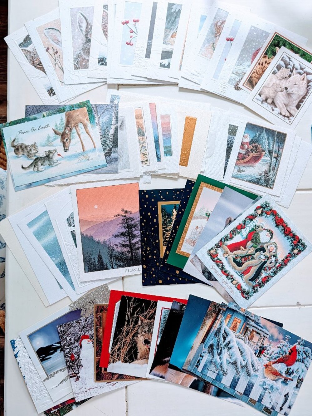 VTG Lot 60 National Wildlife Assoc Christmas Promo Cards 1993–2006 Holiday Rare
